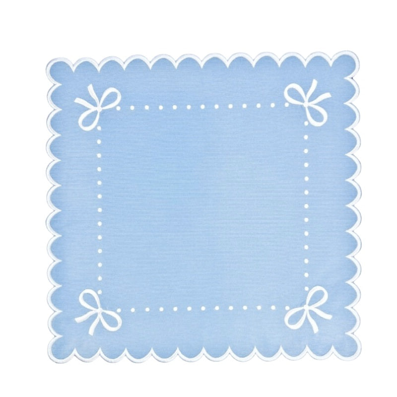 Juliet Bows Napkin - Blue (Set of 4)