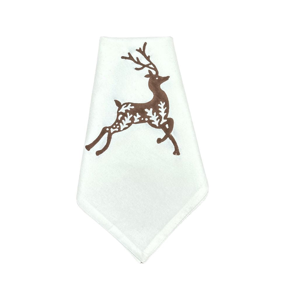 Cocoa Enchanted Reindeer Motif - Napkin (Set of 4)