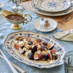 Oval Platter Vila - Beige Blue