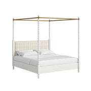 Haven Upholstered Canopy Bed, Queen