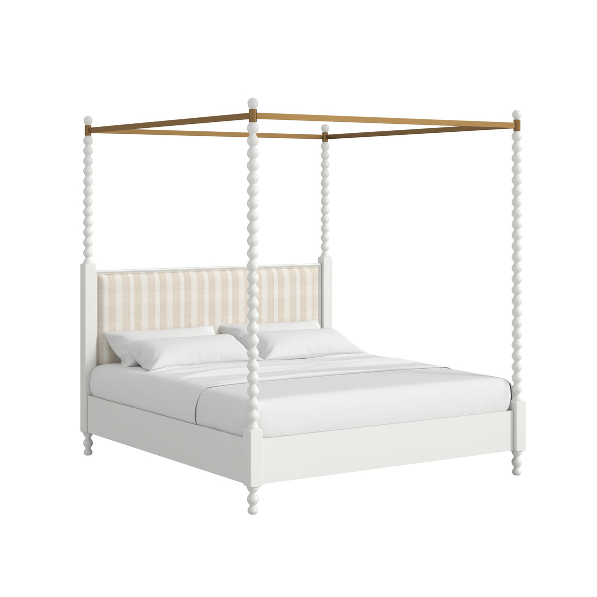 Haven Upholstered Canopy Bed, Queen