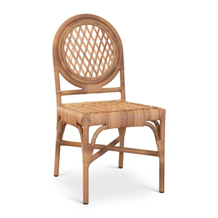 Outdoor Coastal Lattice Dining Chair
