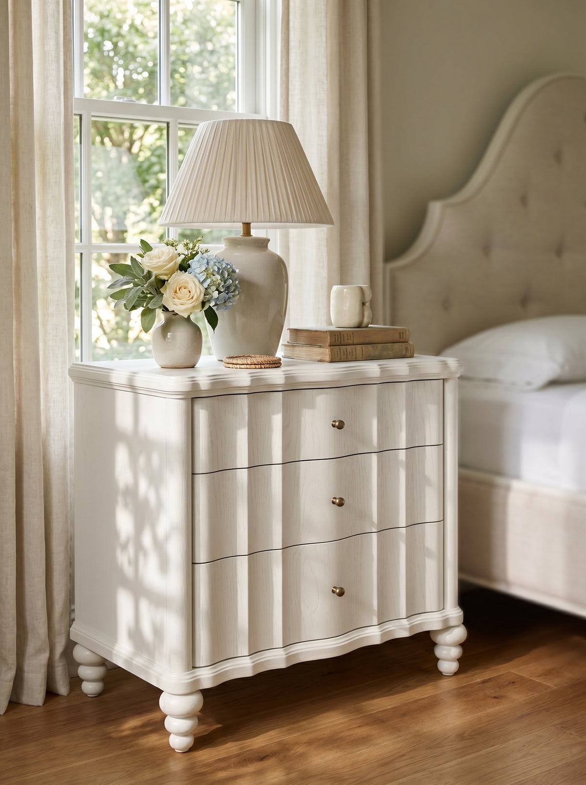 Haven Nightstand, Warm White