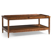 Casual Distressed Coffee Table - Country Farmhouse Walnut