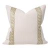 Pale Pink Linen with Greek Key (Last Chance)