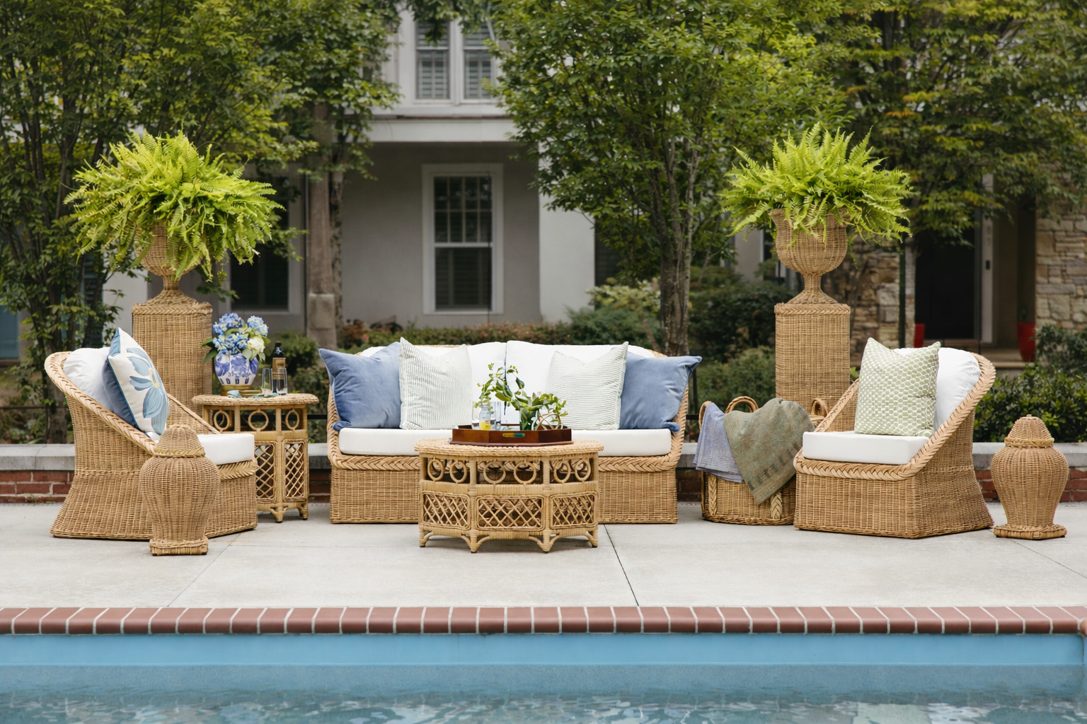 Maui Outdoor Palm Sofa