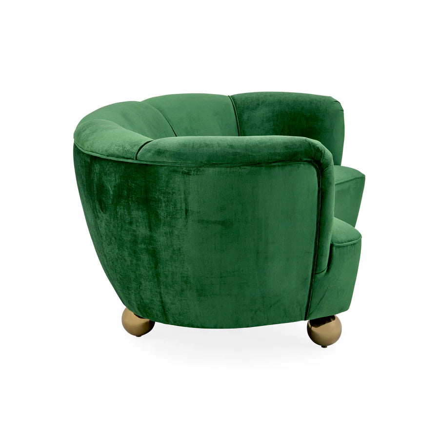 Parker Curved Sofa - Brussels Malachite