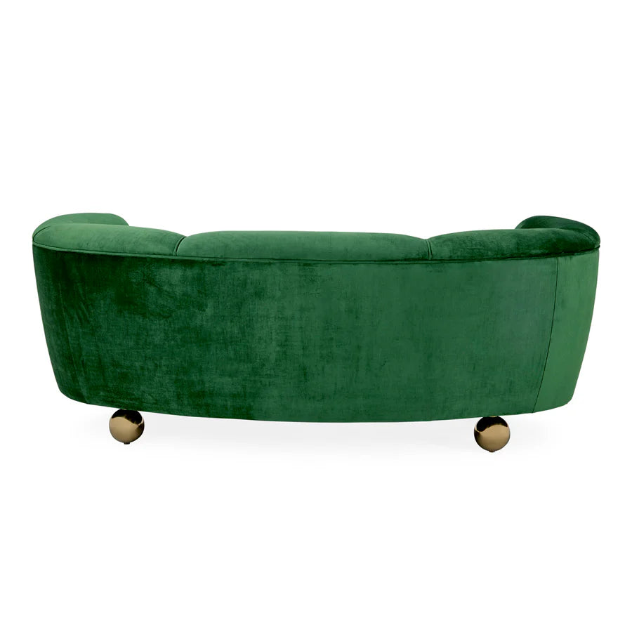 Parker Curved Sofa - Brussels Malachite