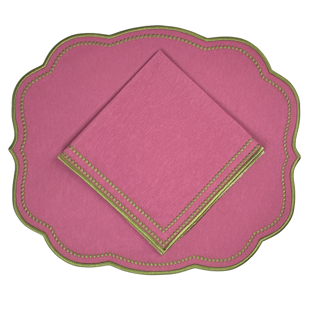 Charlotte Napkin - Plum and Sage (Set of 4)