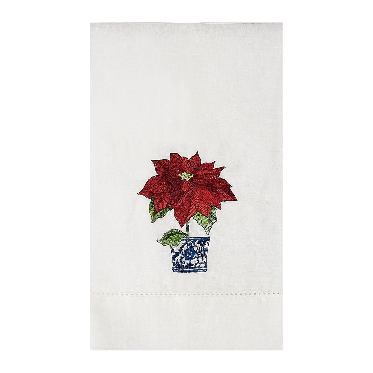 Poinsettia Guest Towel