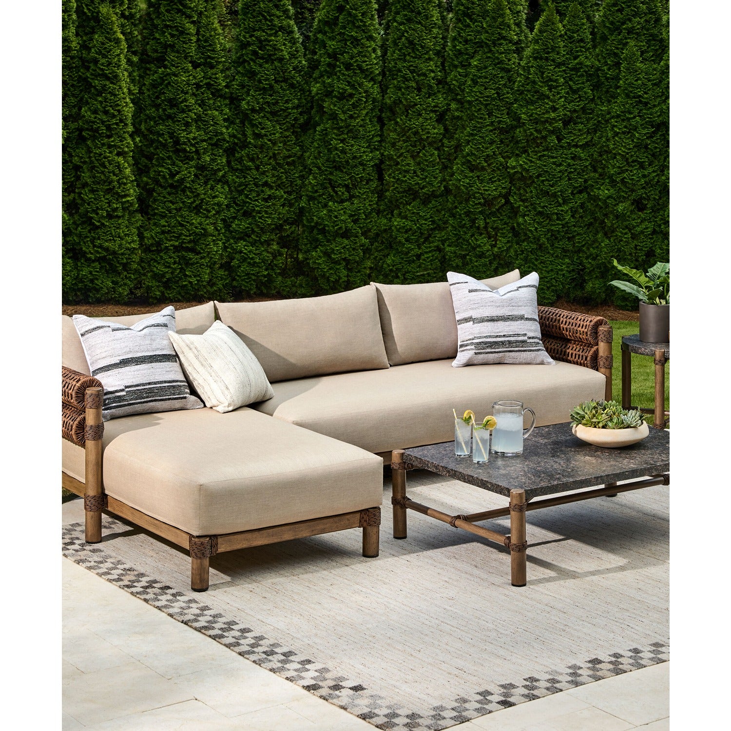 Porta Sectional Left Arm Chaise