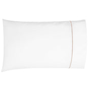 Classic Hotel - Pillowcase (White/Taupe) Set of 2