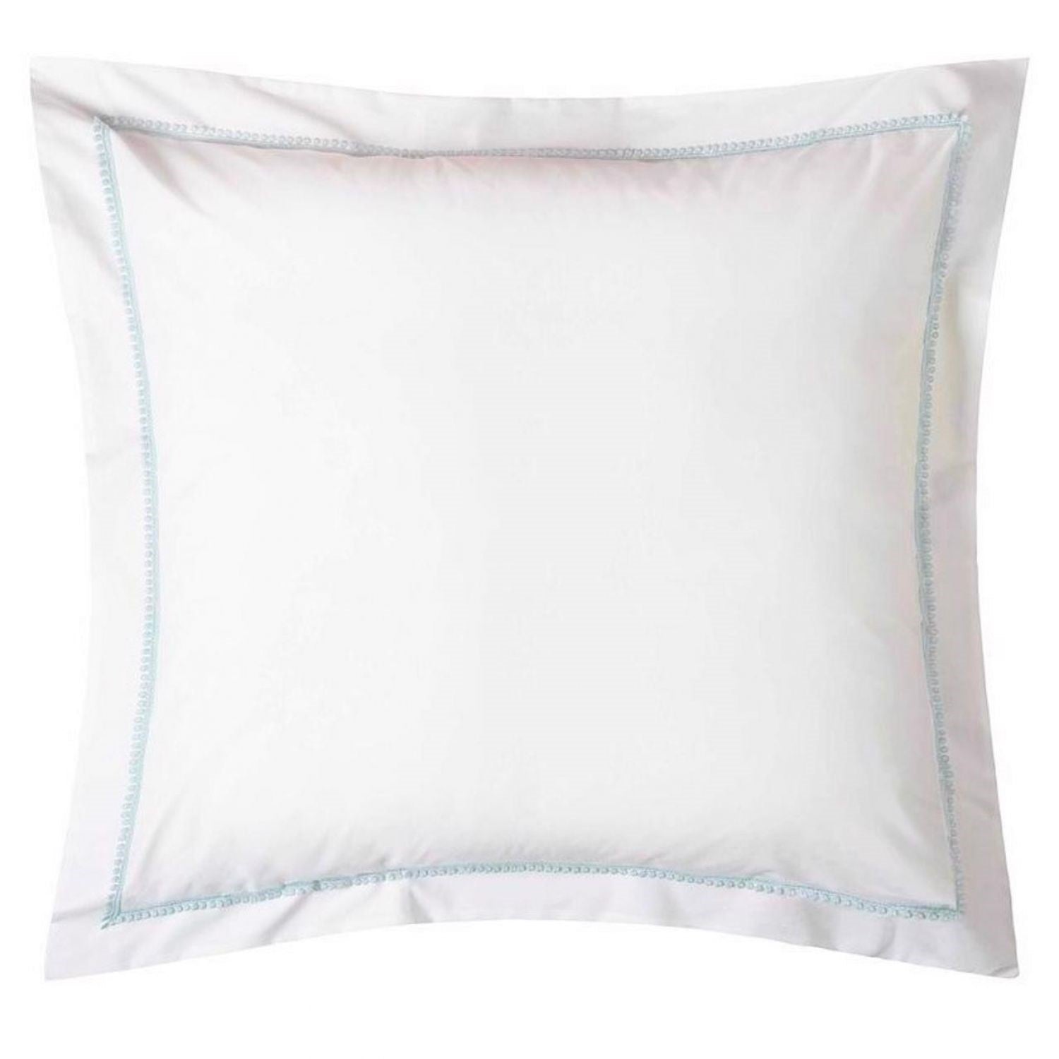 Bitsy Dots - Shams (White/Aqua)