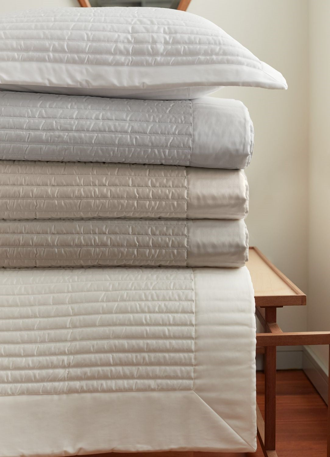 Monroe - Quilted Coverlet (White)