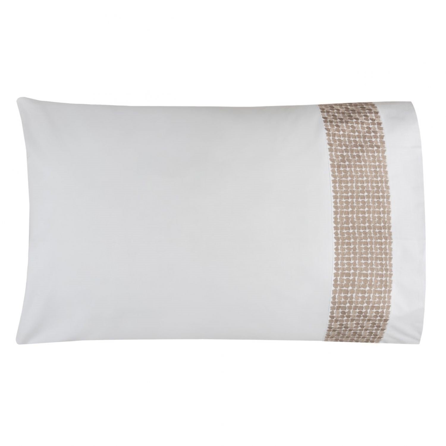 Lagos - Sheet Set (White/Taupe)