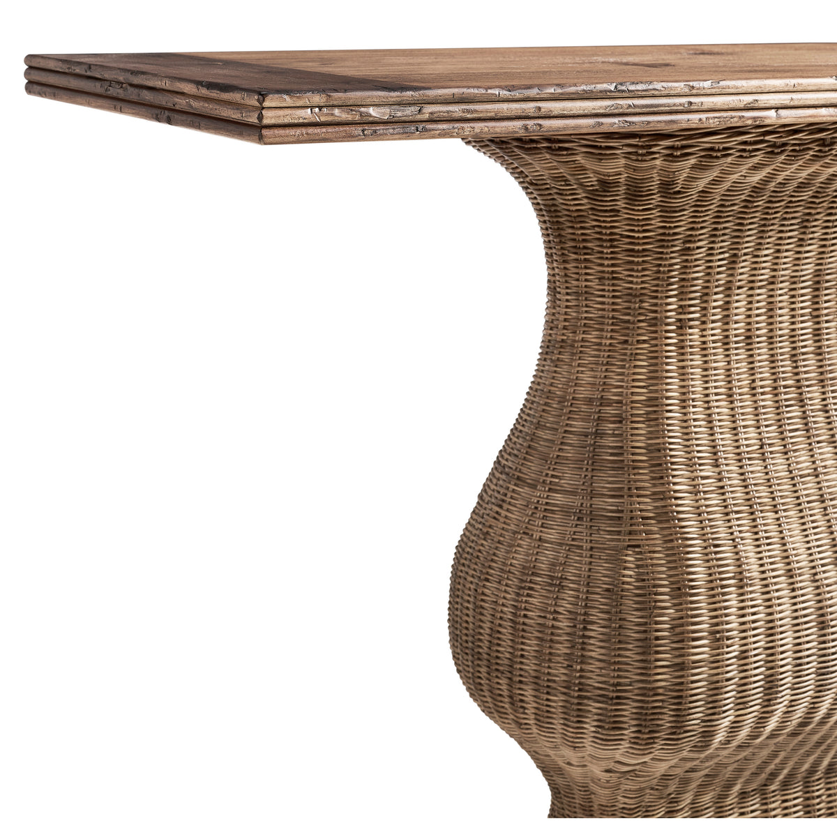 Palm Court Rattan Console Table, 63"