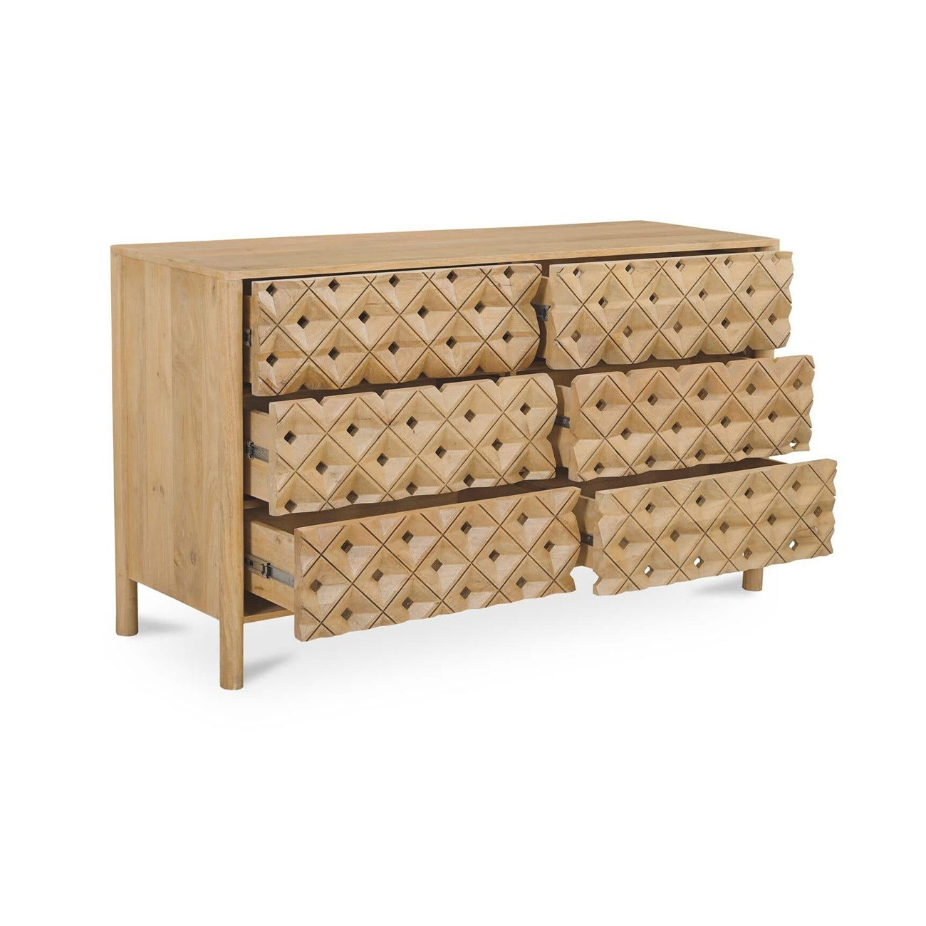 Axel 6 Drawer Dresser Natural