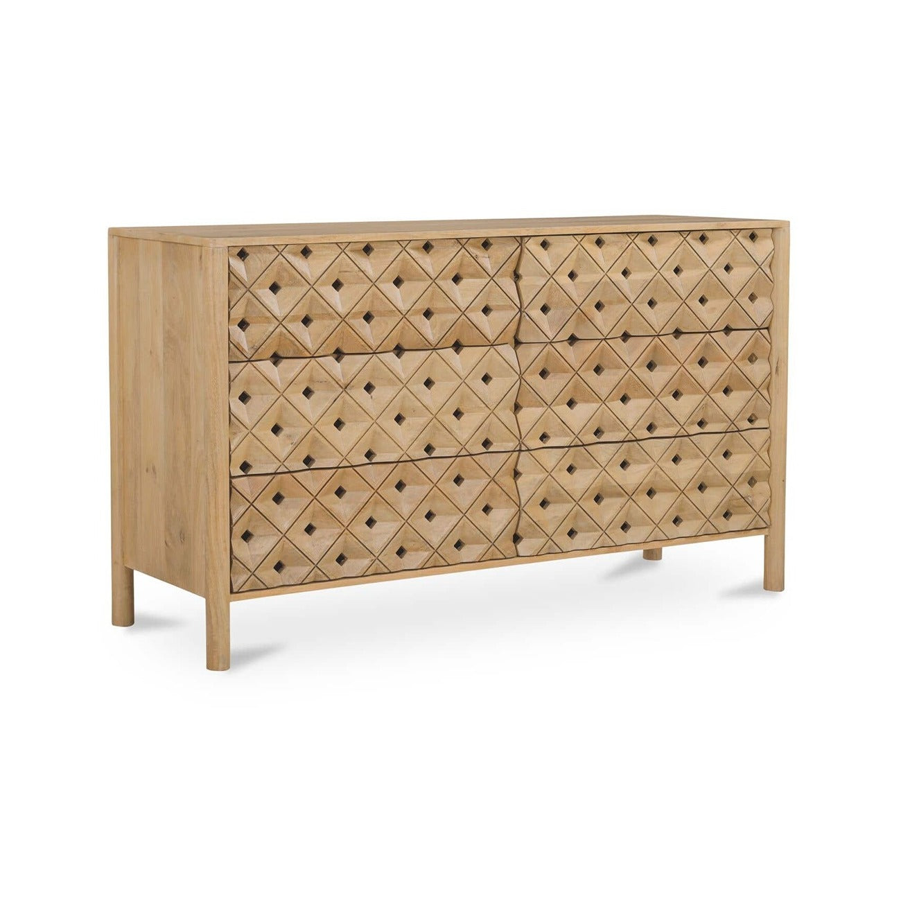 Axel 6 Drawer Dresser Natural