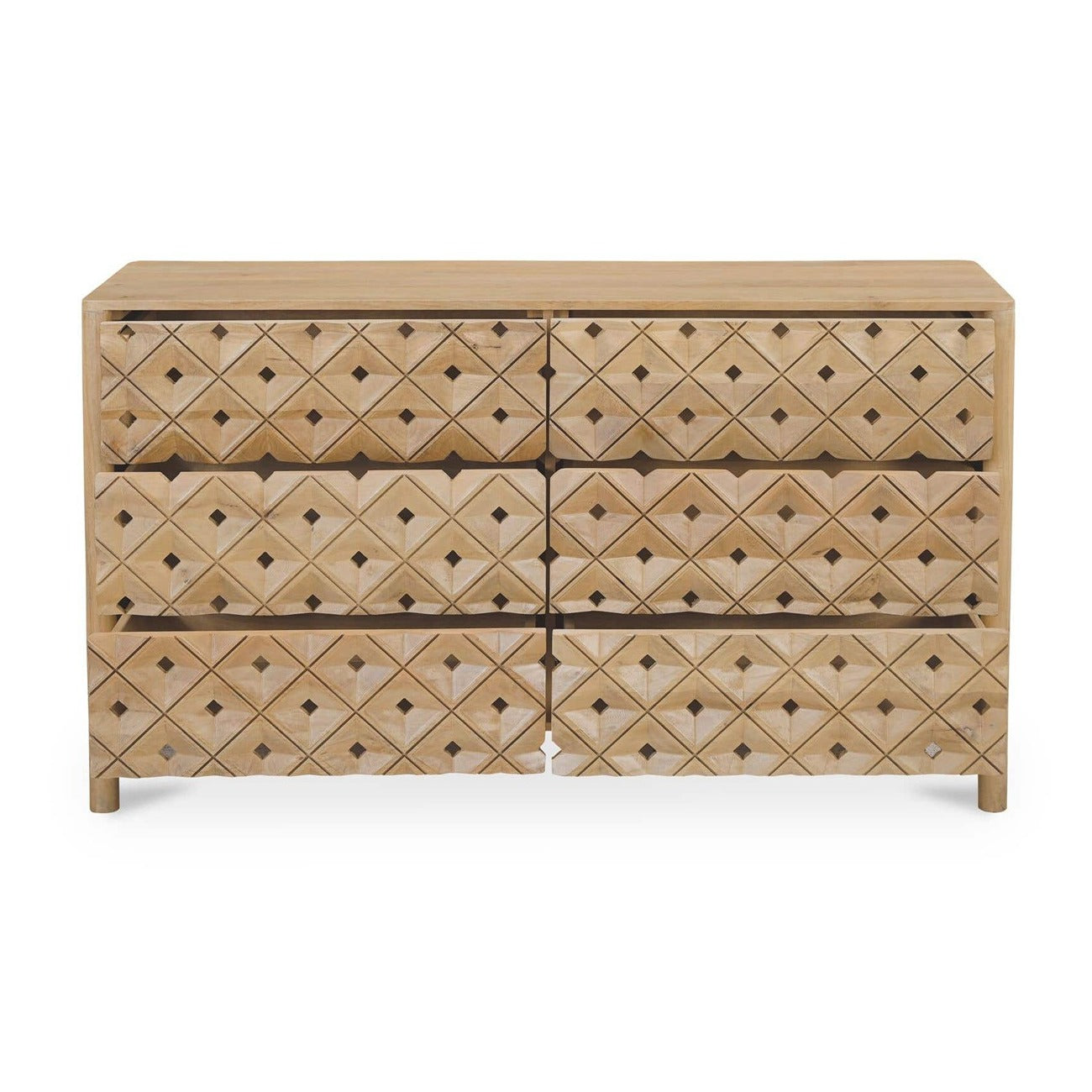 Axel 6 Drawer Dresser Natural
