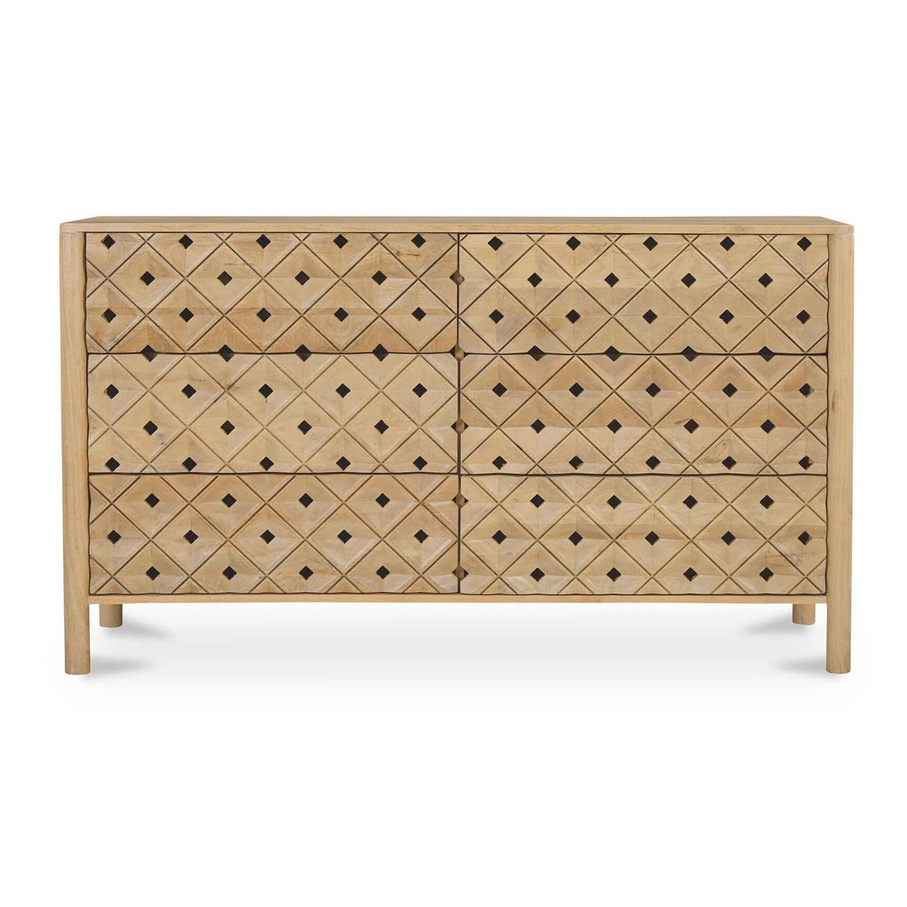 Axel 6 Drawer Dresser Natural