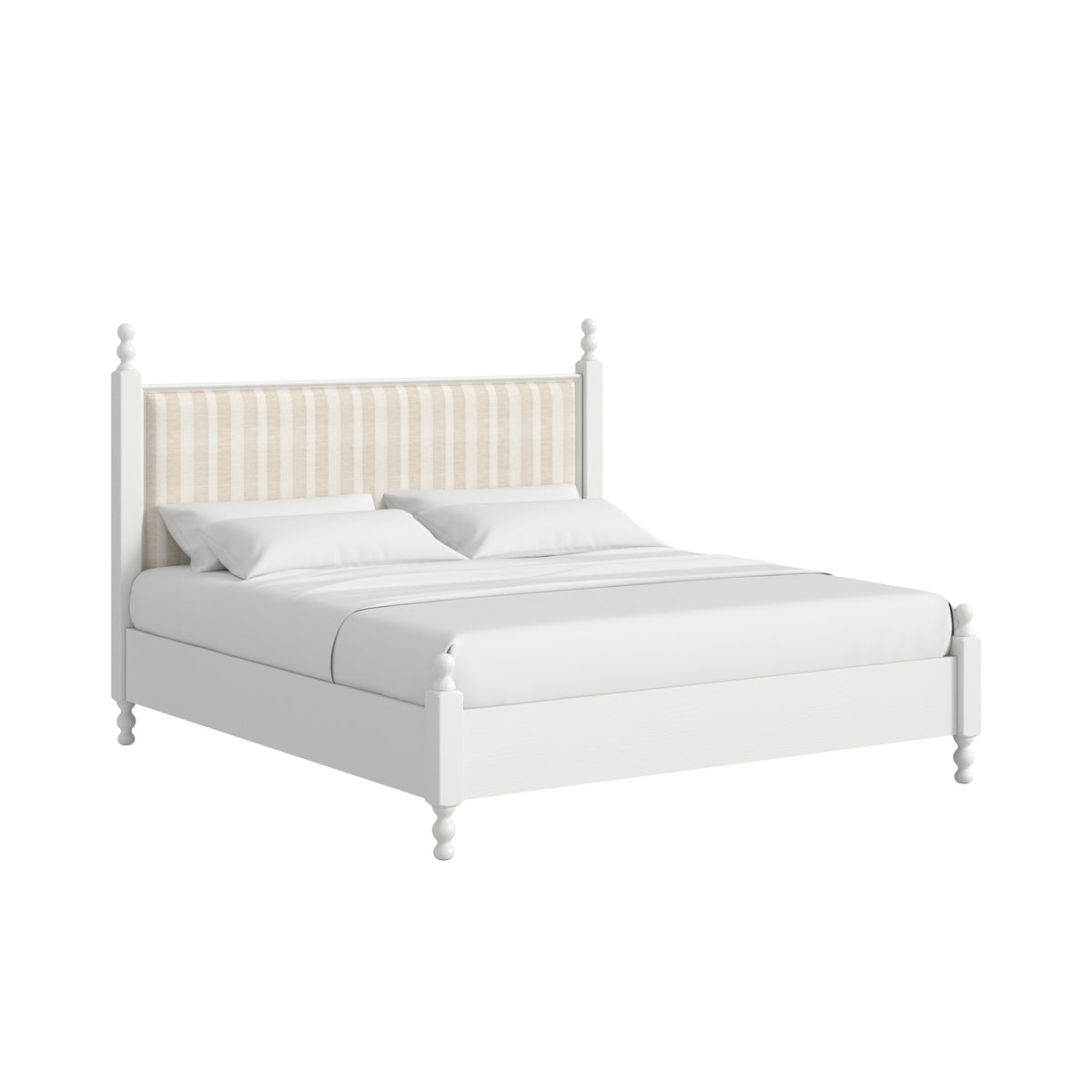 Haven Upholstered Finial Bed, Queen