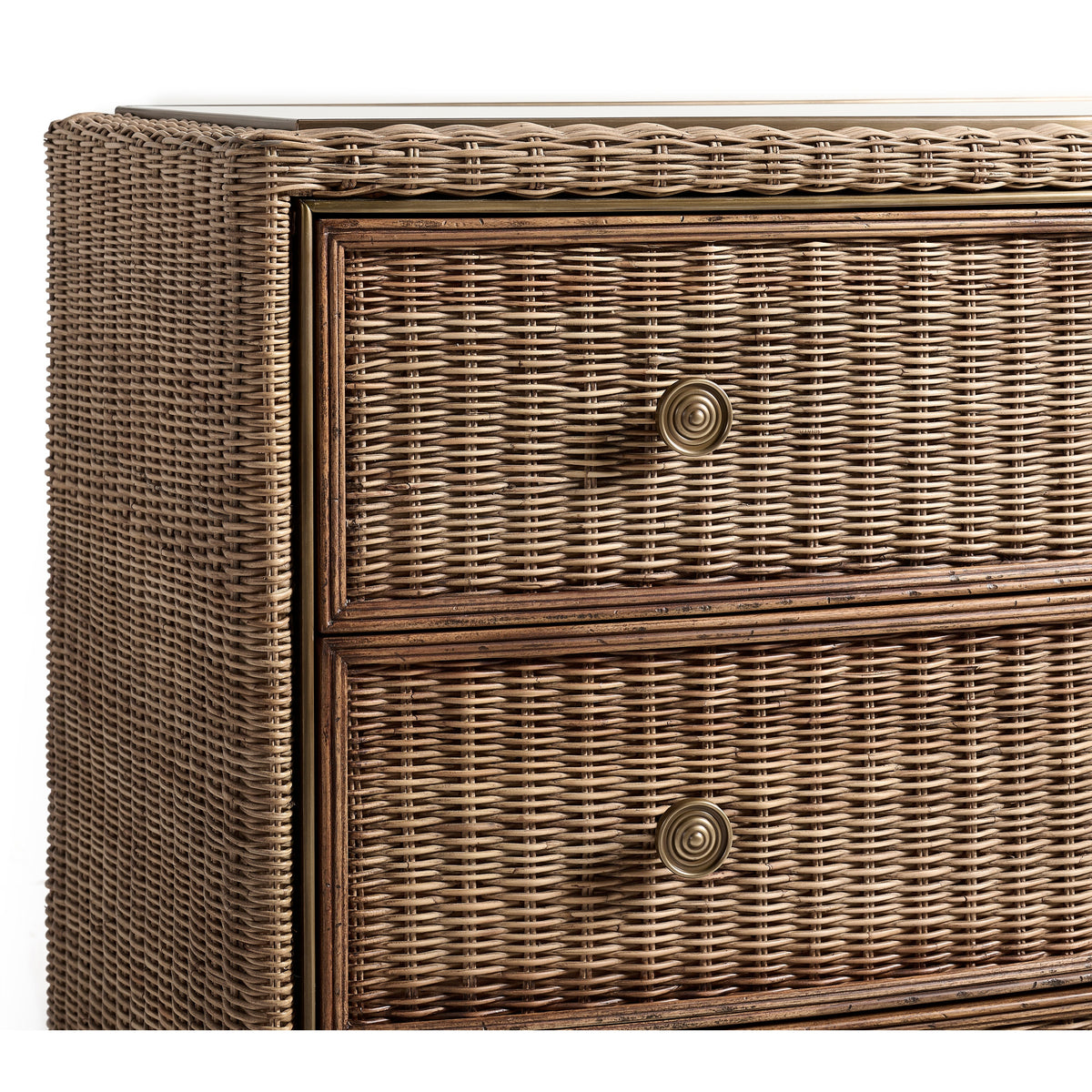Palm Court Rattan Bow Front Chest
