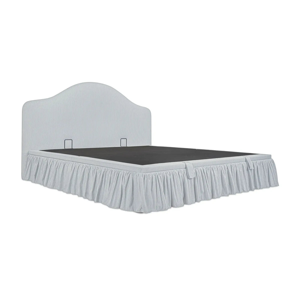 Nikolai Storage Bed Light Blue Stripe