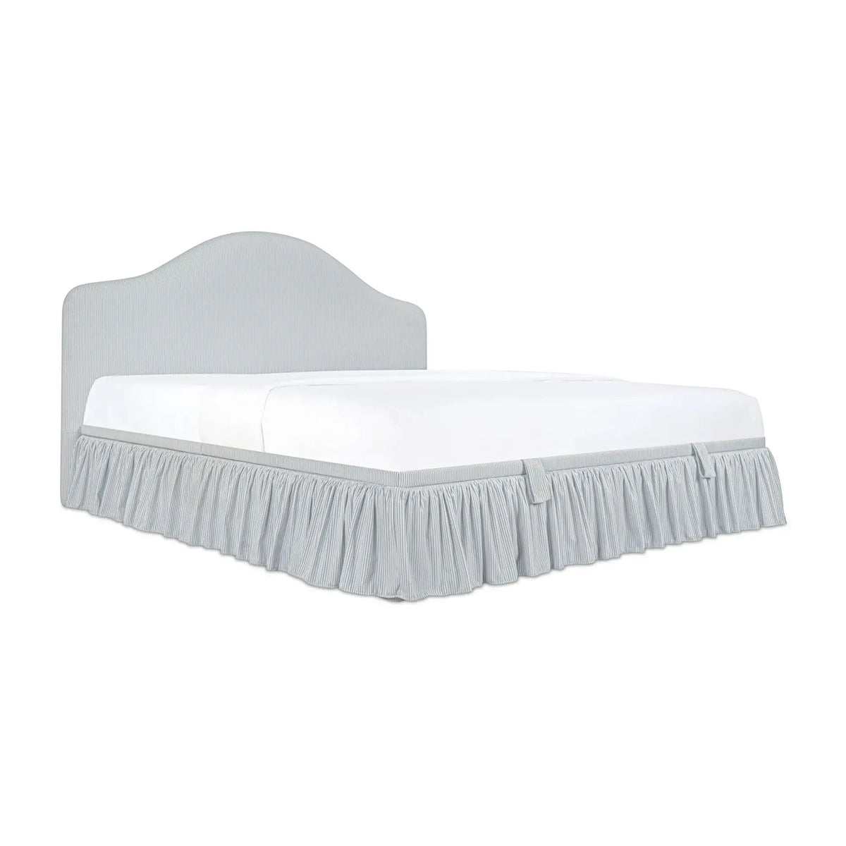 Nikolai Storage Bed Light Blue Stripe