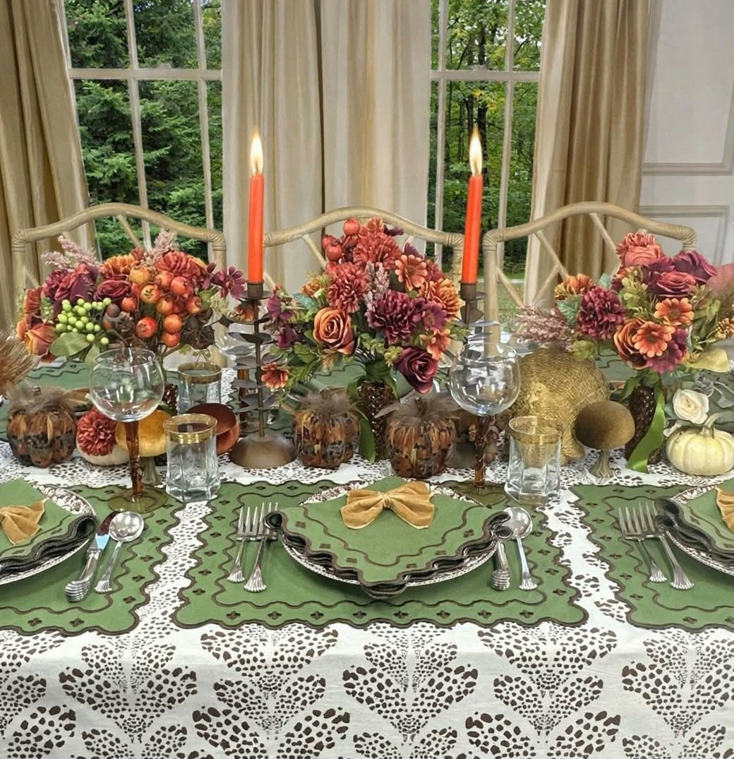 Georgina Napkin - Fern and Cocoa (Set of 4)