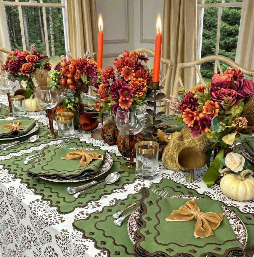 Georgina Napkin - Fern and Cocoa (Set of 4)