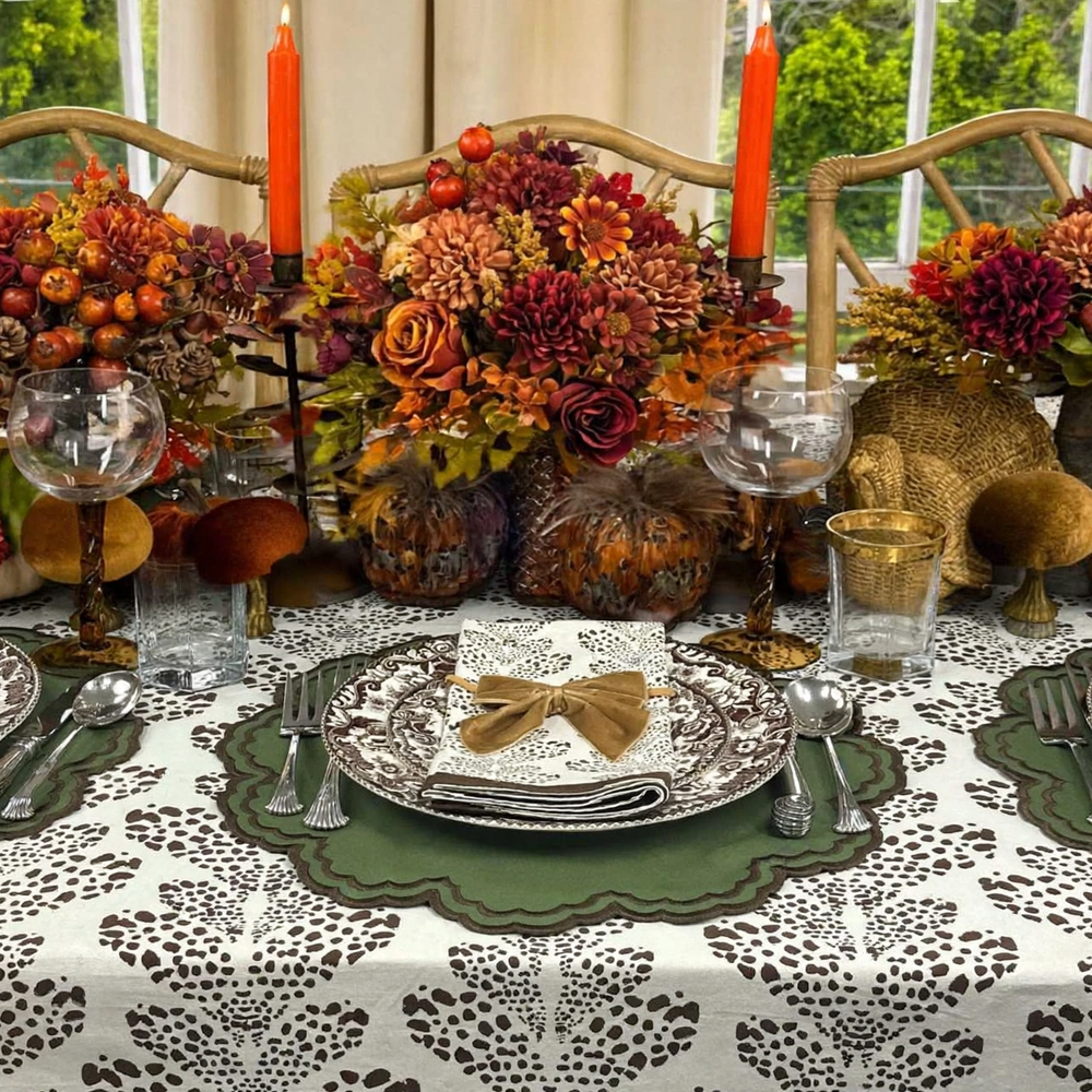 Bettina Placemat - Fern and Cocoa (Set of 4)