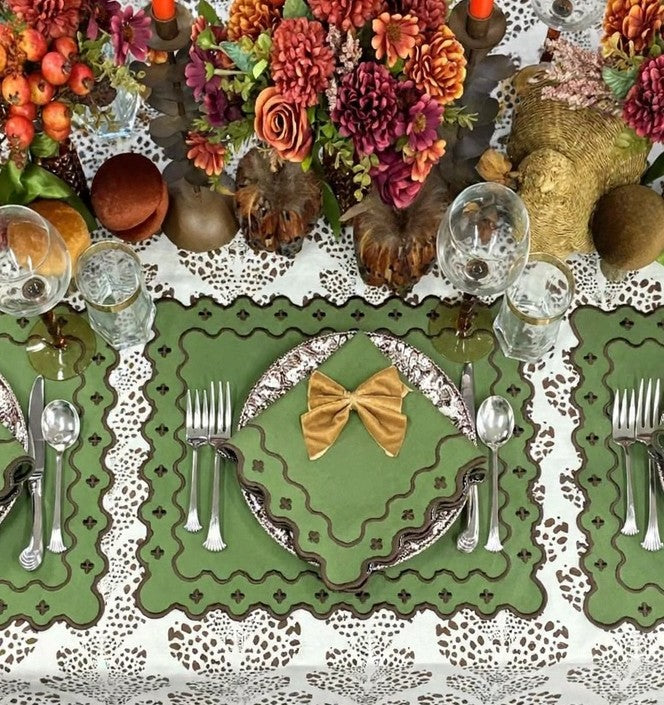 Georgina Placemat - Fern and Cocoa (Set of 4)