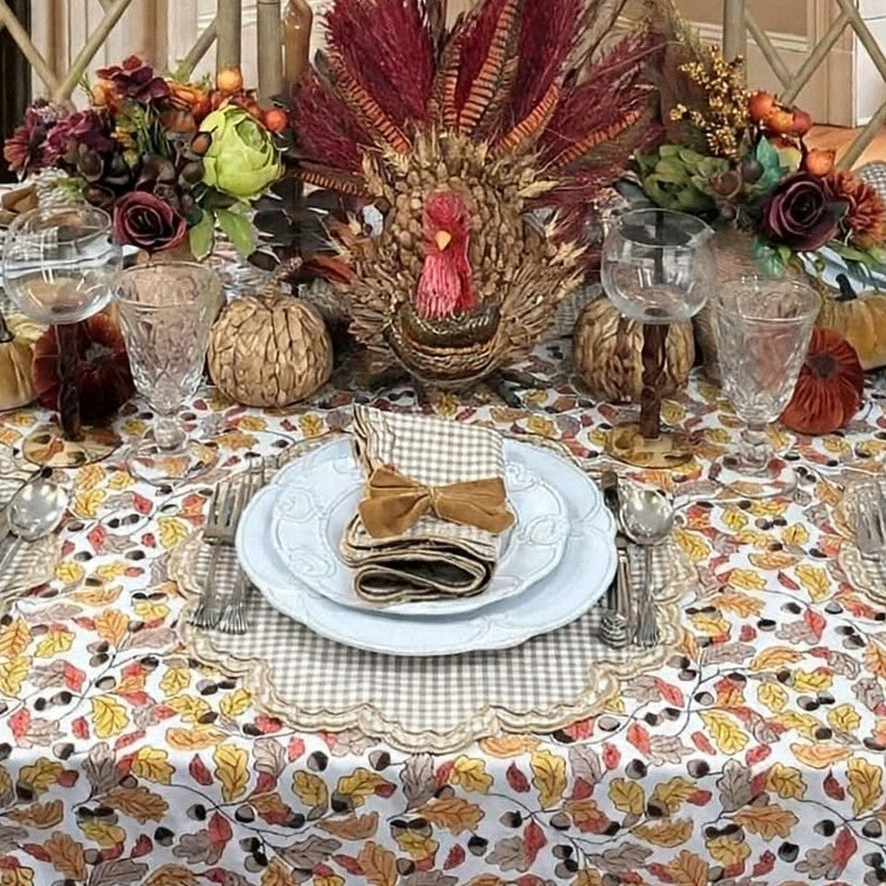 Bettina Napkin - Wheat Gingham (Set of 4)