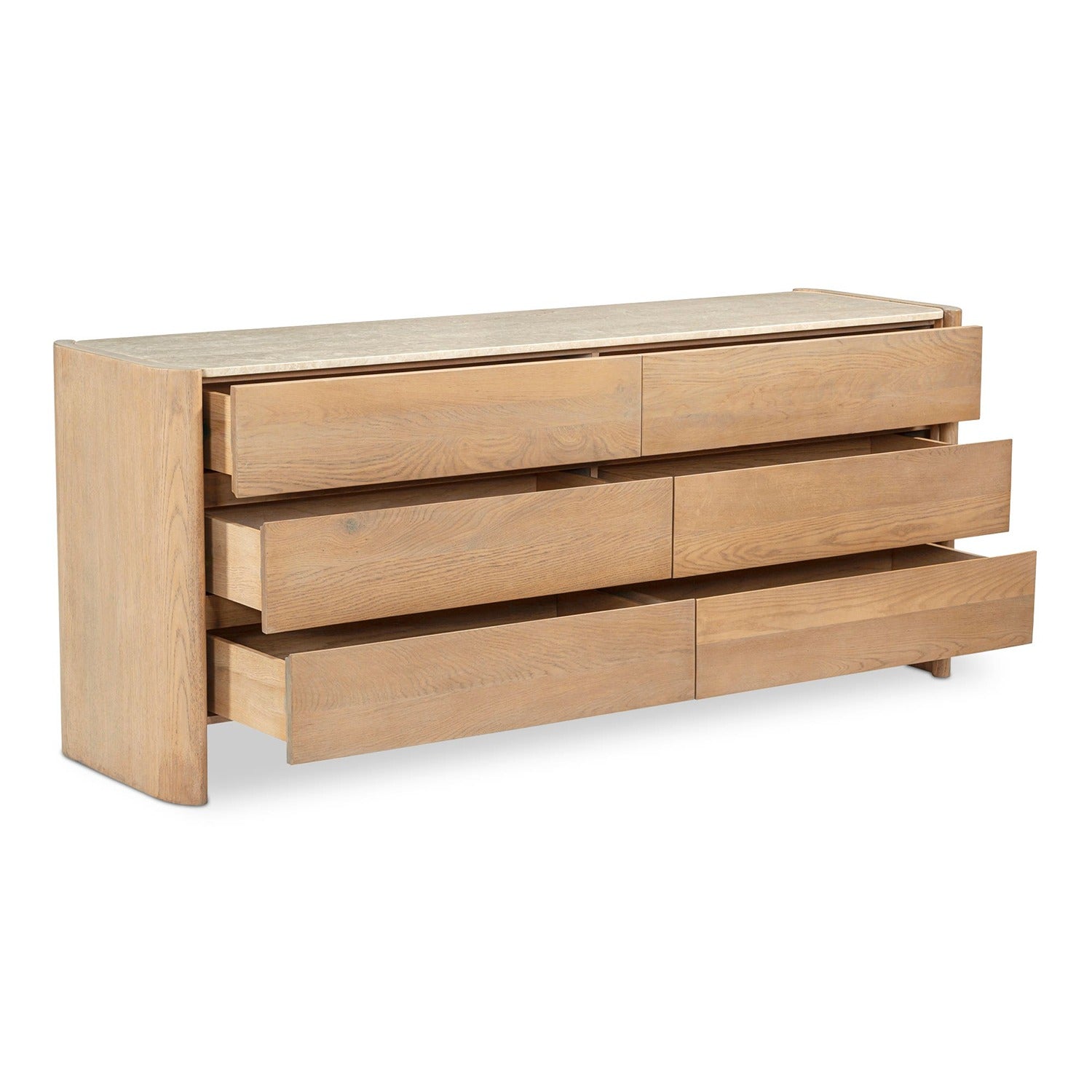 Levisa 6 Drawer Dresser Natural