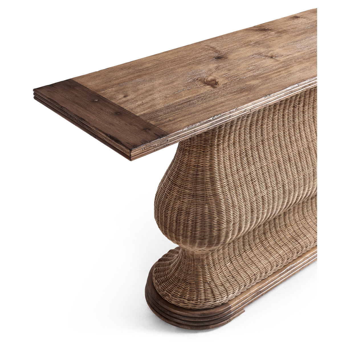 Palm Court Rattan Console Table, 63"