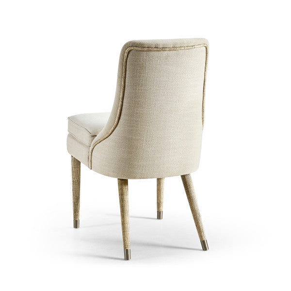 Water Shoal Linen & Grass Cloth Side Chair