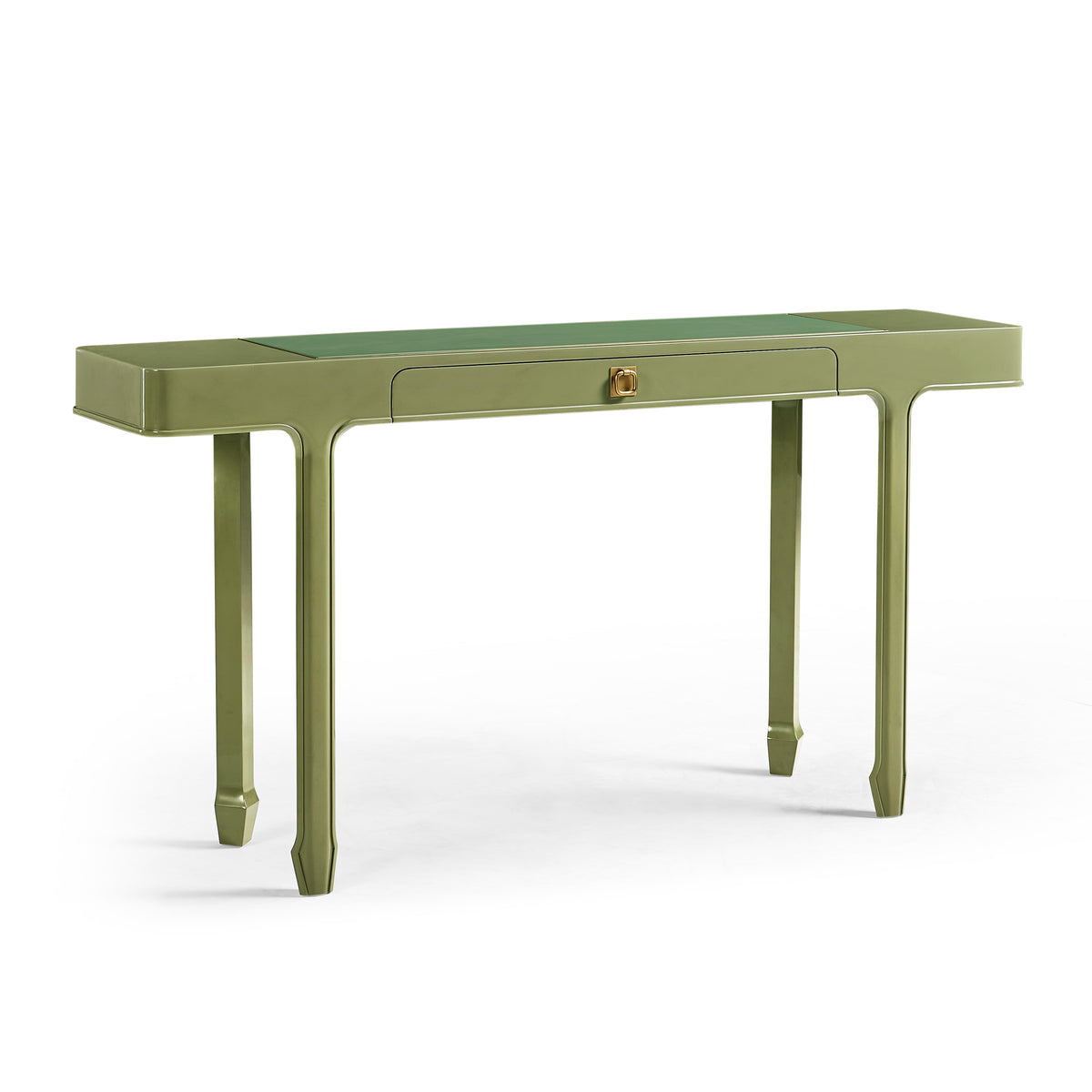 Polly Lacquer Console Table, Avocado