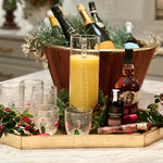 Champagne Cooler w/ Brass Stags Head