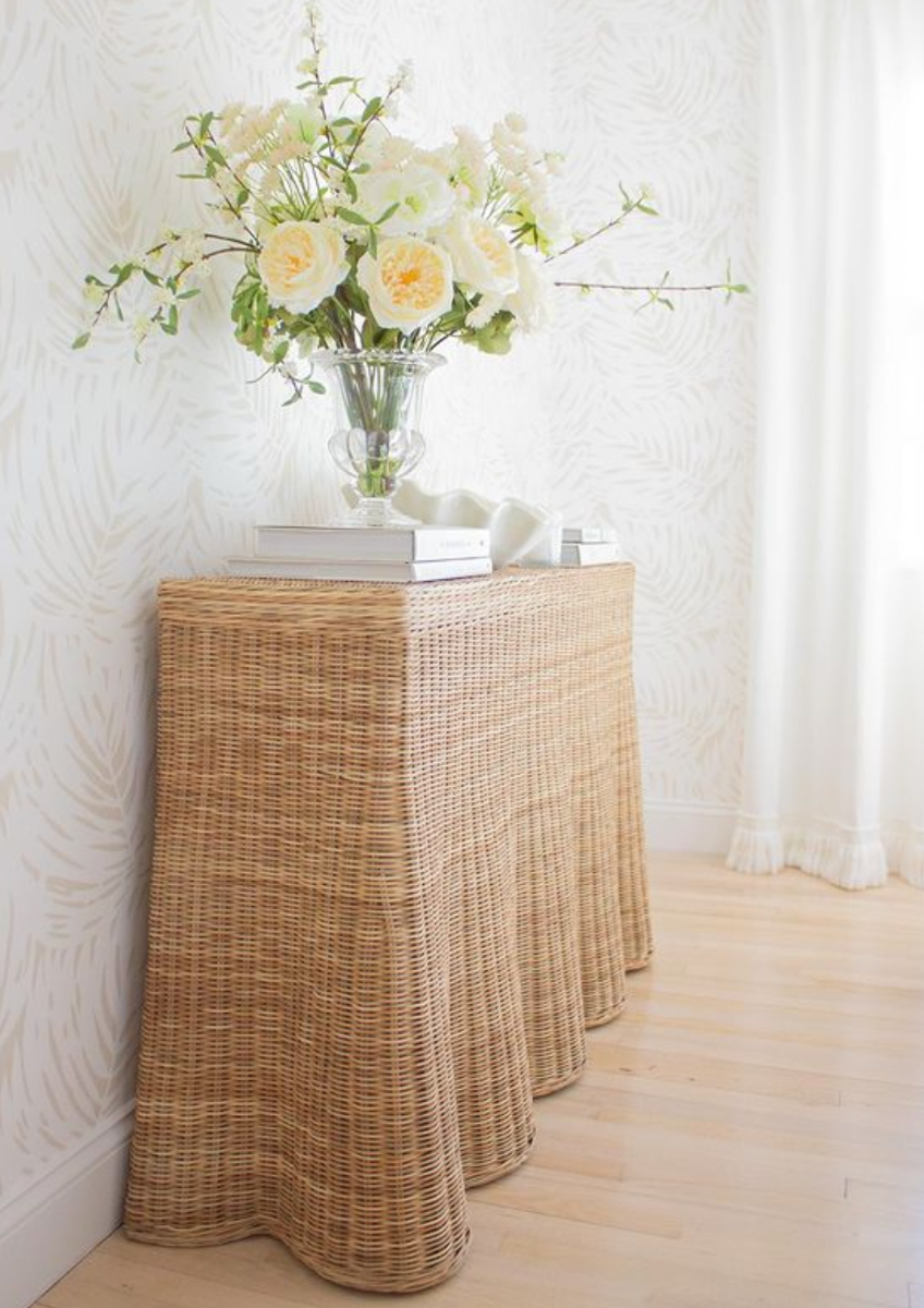 Shell Motif Console 66”