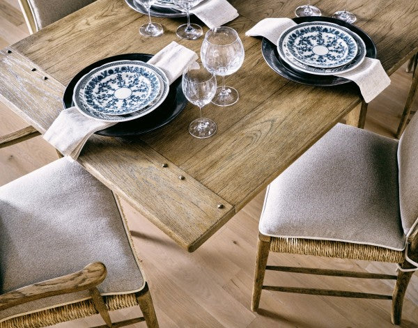 Timeless Sidereal French Laundry Table 96" in Stripped Oak