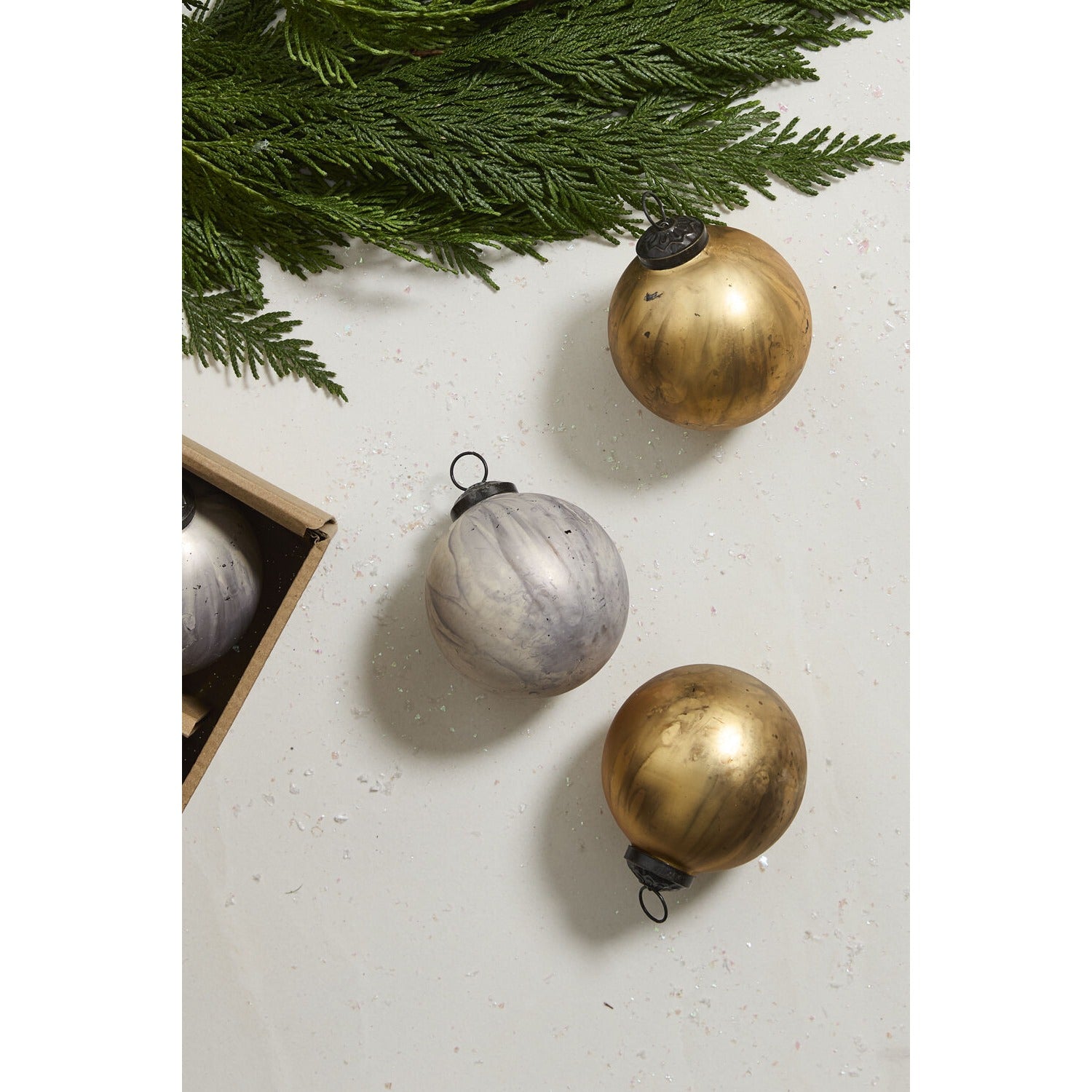 Silver and Gold Ornament - Set of 6