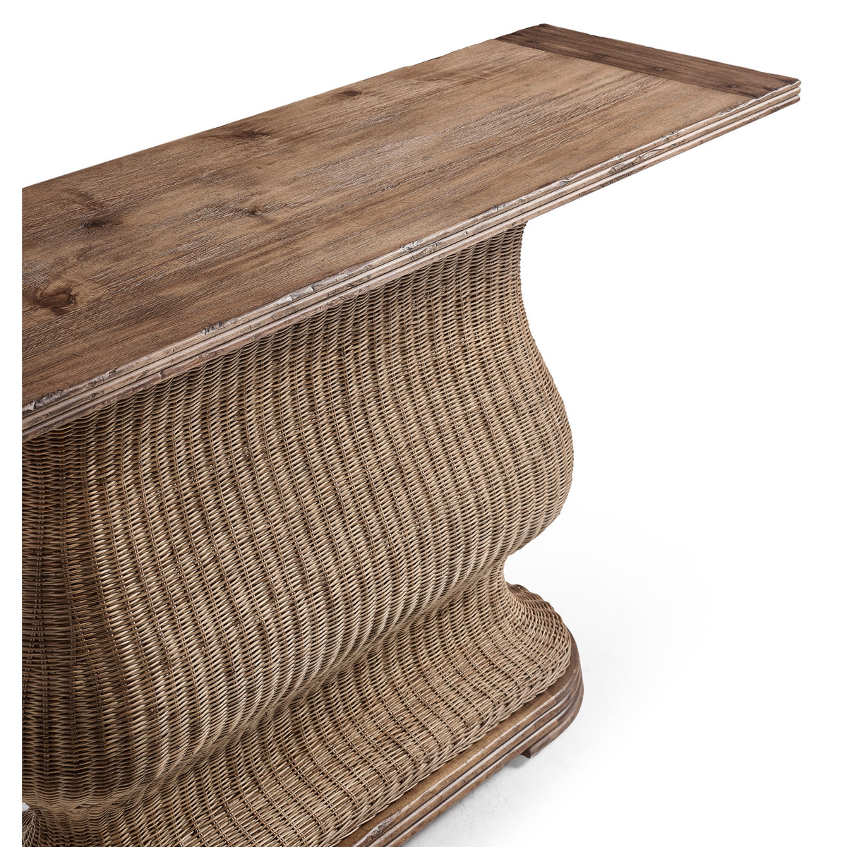 Palm Court Rattan Console Table, 63"