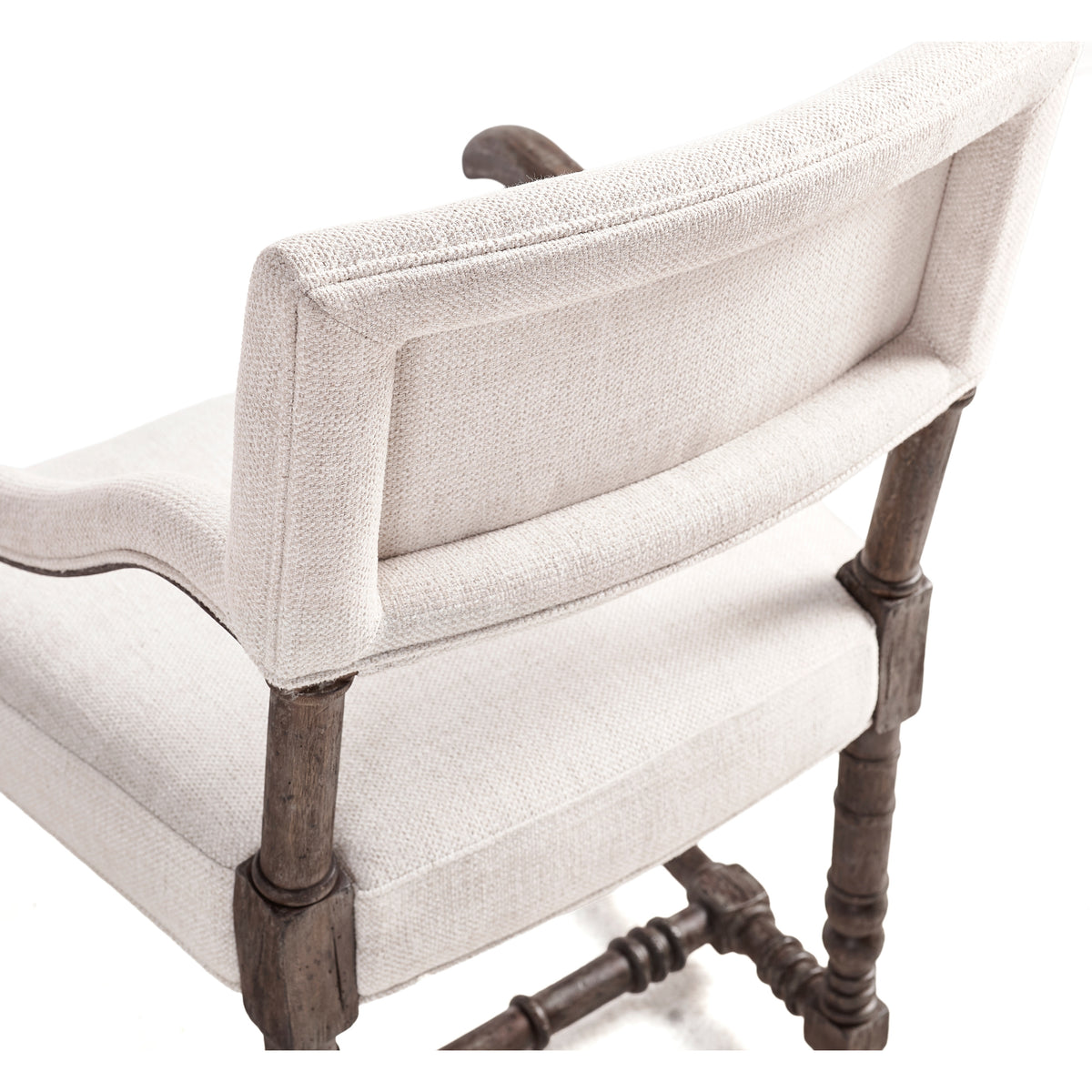Caldera Upholstered Dining Arm Chair - Dark Caldera Walnut