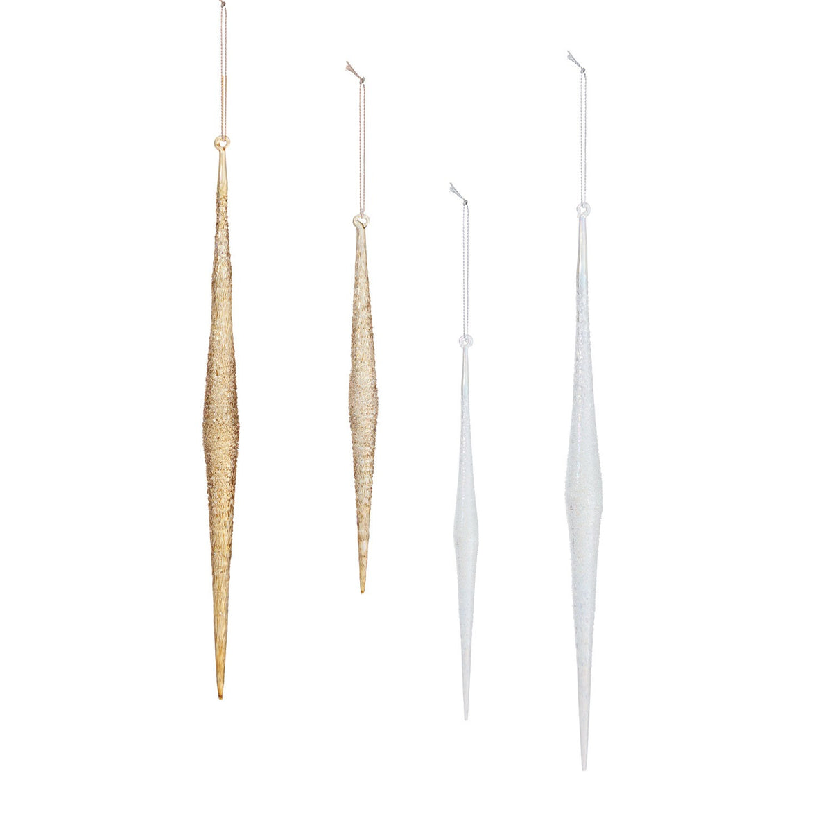 Sparkle Icicle Ornament - Set of 6