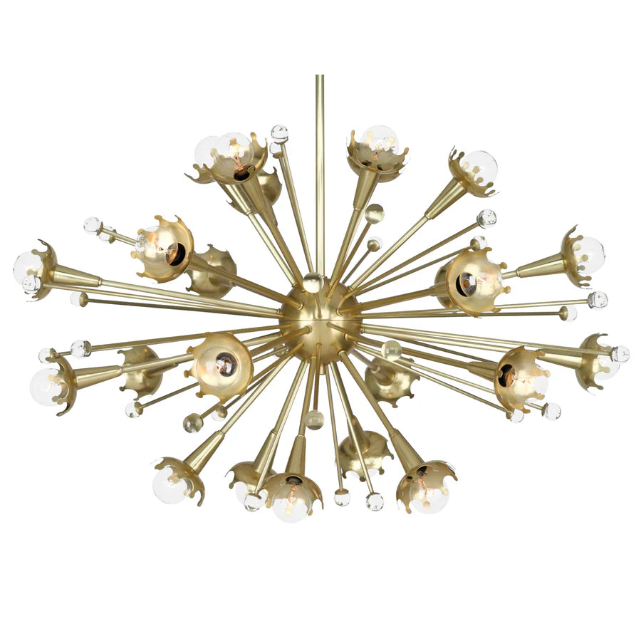 Sputnik Chandelier - Brass