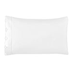 Scallop Frame Embroidered Cotton Percale Pillowcase Pair