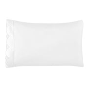 Scallop Frame Embroidered Cotton Percale Pillowcase Pair