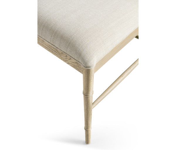 Timeless Saros Chippendale Bamboo Side Chair in Stripped Oak
