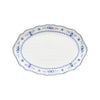 Oval Platter Vila - White Blue