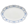 Large Oval Platter Vila - White Blue